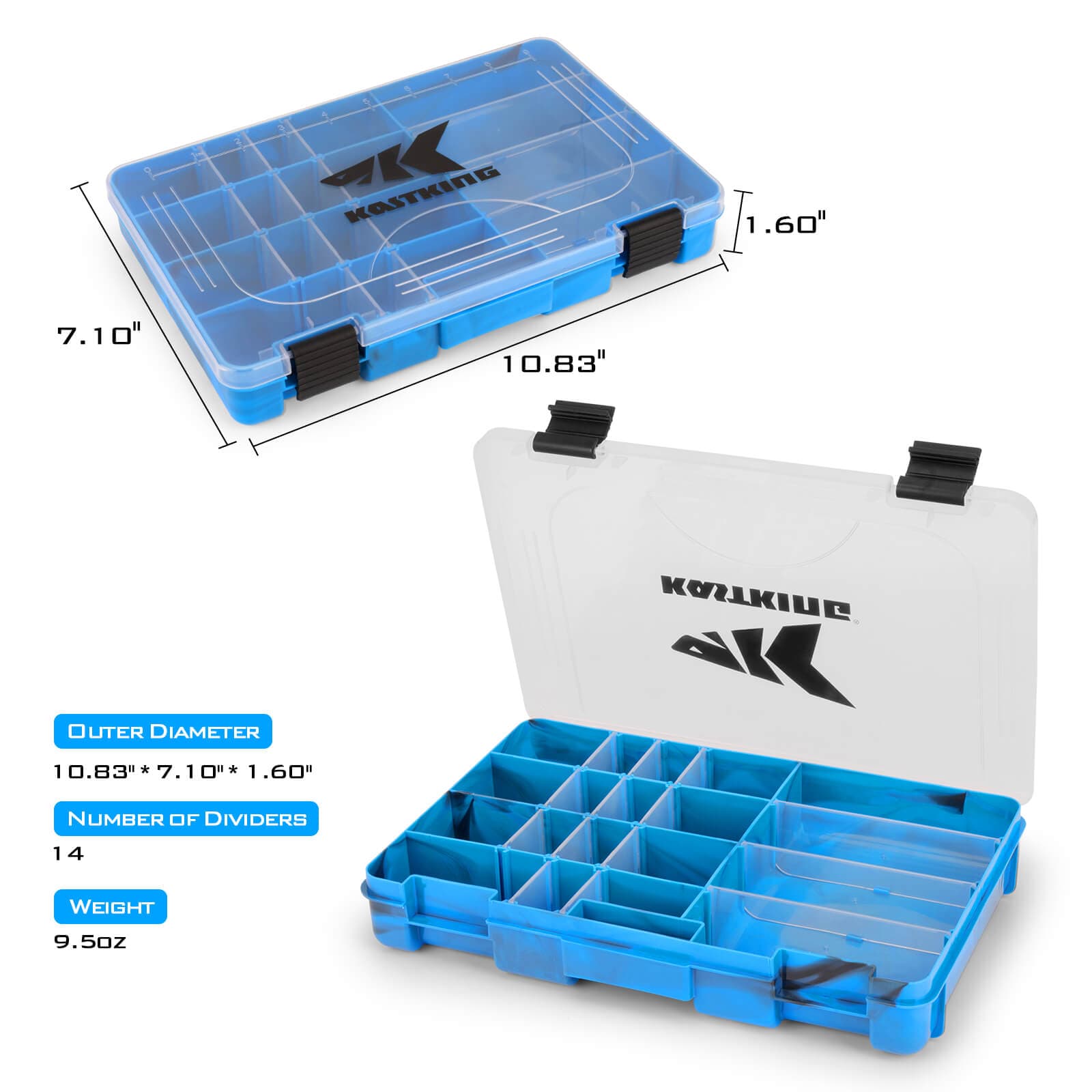 KastKing Bait Vault Camouflage Tackle Boxes